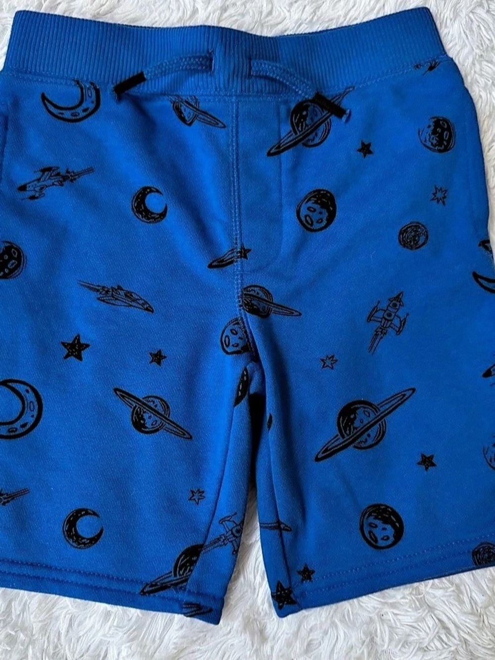 Garanimals Space Print French Terry Pull-On Shorts Pull-On Shorts Boys 5T Blue